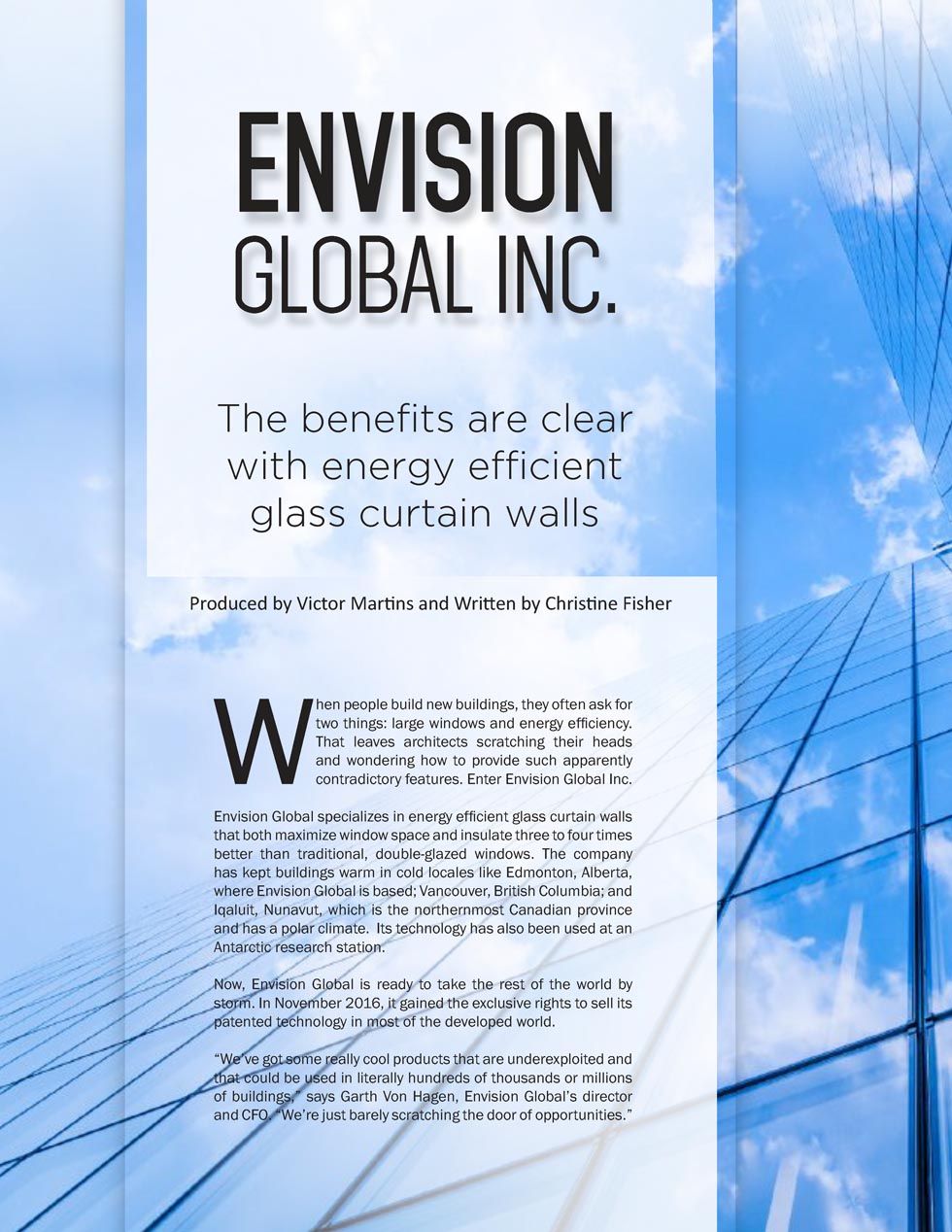 Canadian Business Executive - Envision Global Inc
